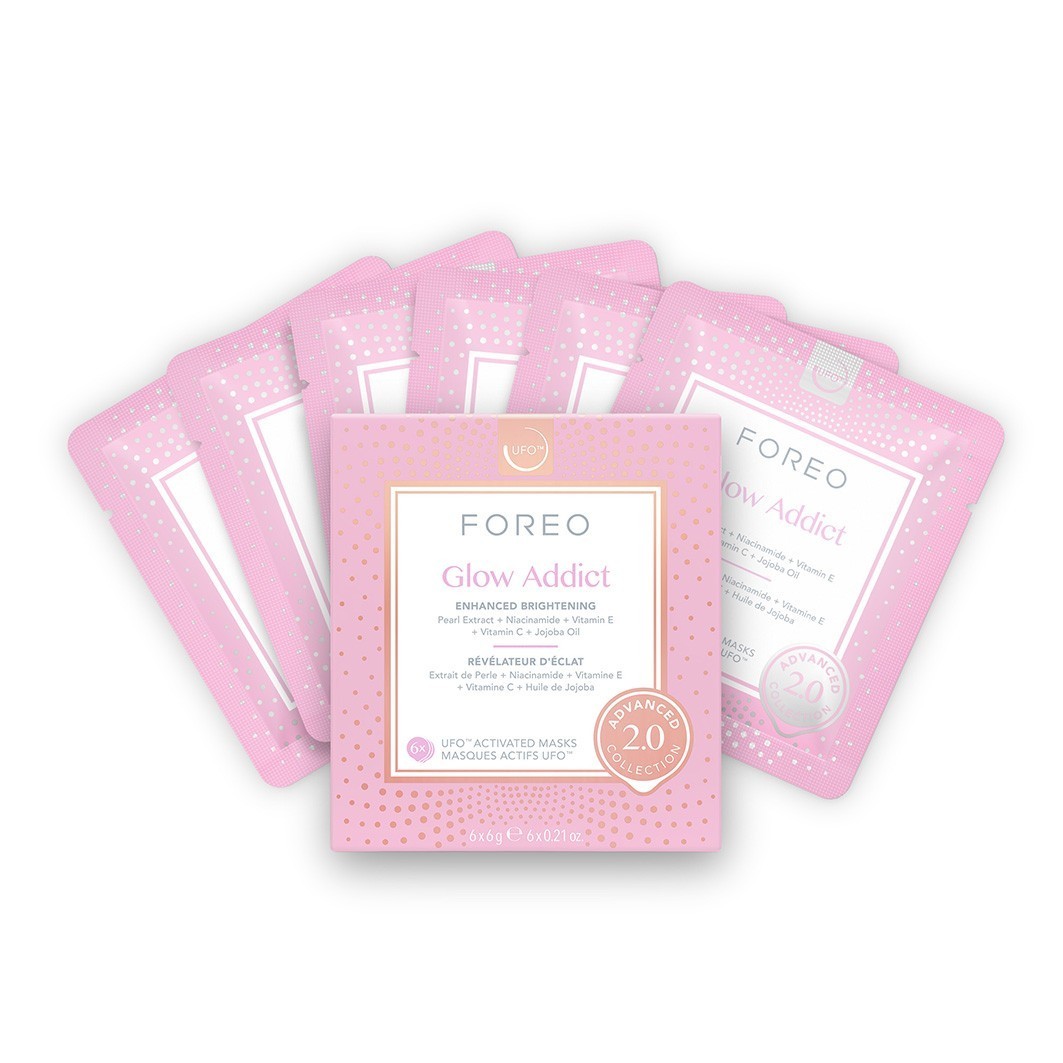 FOREO хидратантна маска UFO™ UFO маске Glow Addict 2.0 - 6 пари