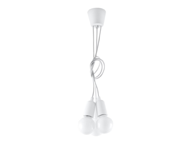 Lampa wisząca Diego 3-punktowa biała