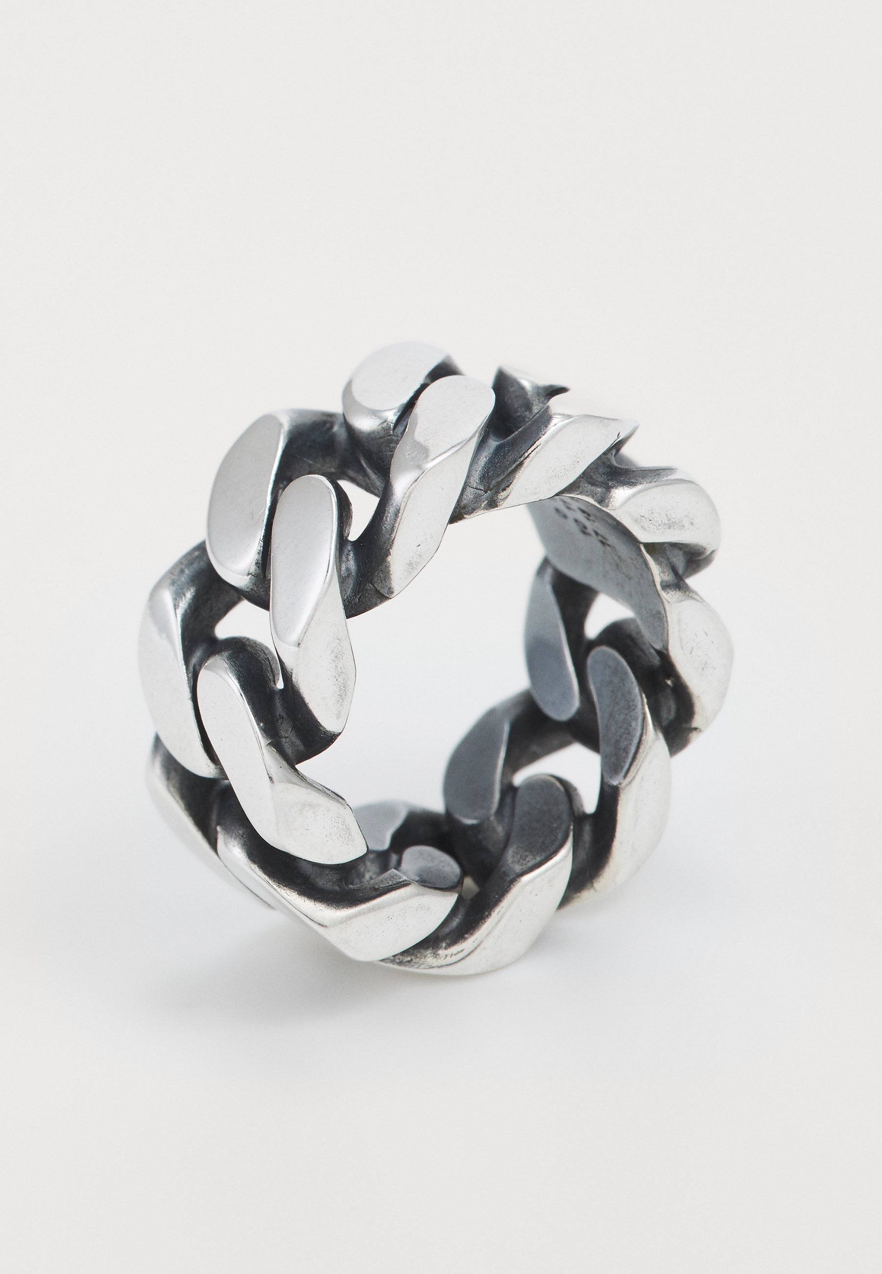 MM6 Maison Margiela MINIMAL LOGO CURB UNISEX - Ring - zilverkleurig