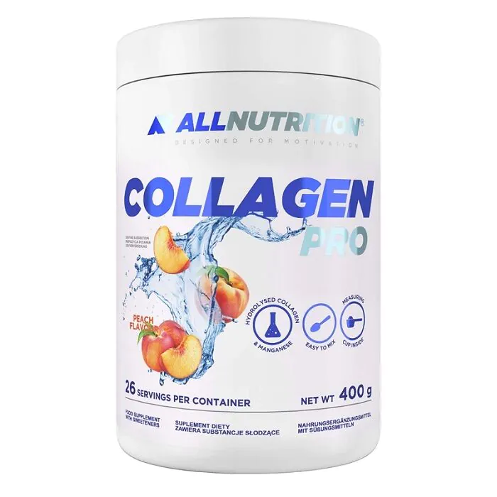 Allnutrition Collagen Pro, Smak brzoskwiniowy, Proszek do rozpuszczania