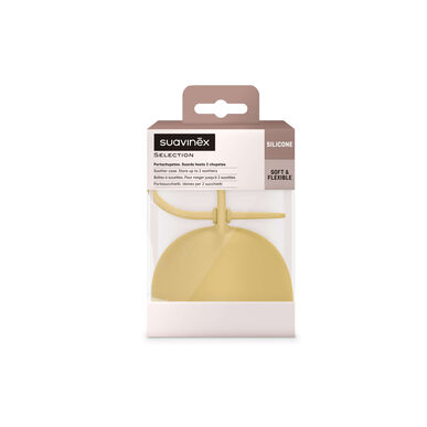 Portachupetes Suavinex Color Essence color mostaza 1 unidad 1 unidad