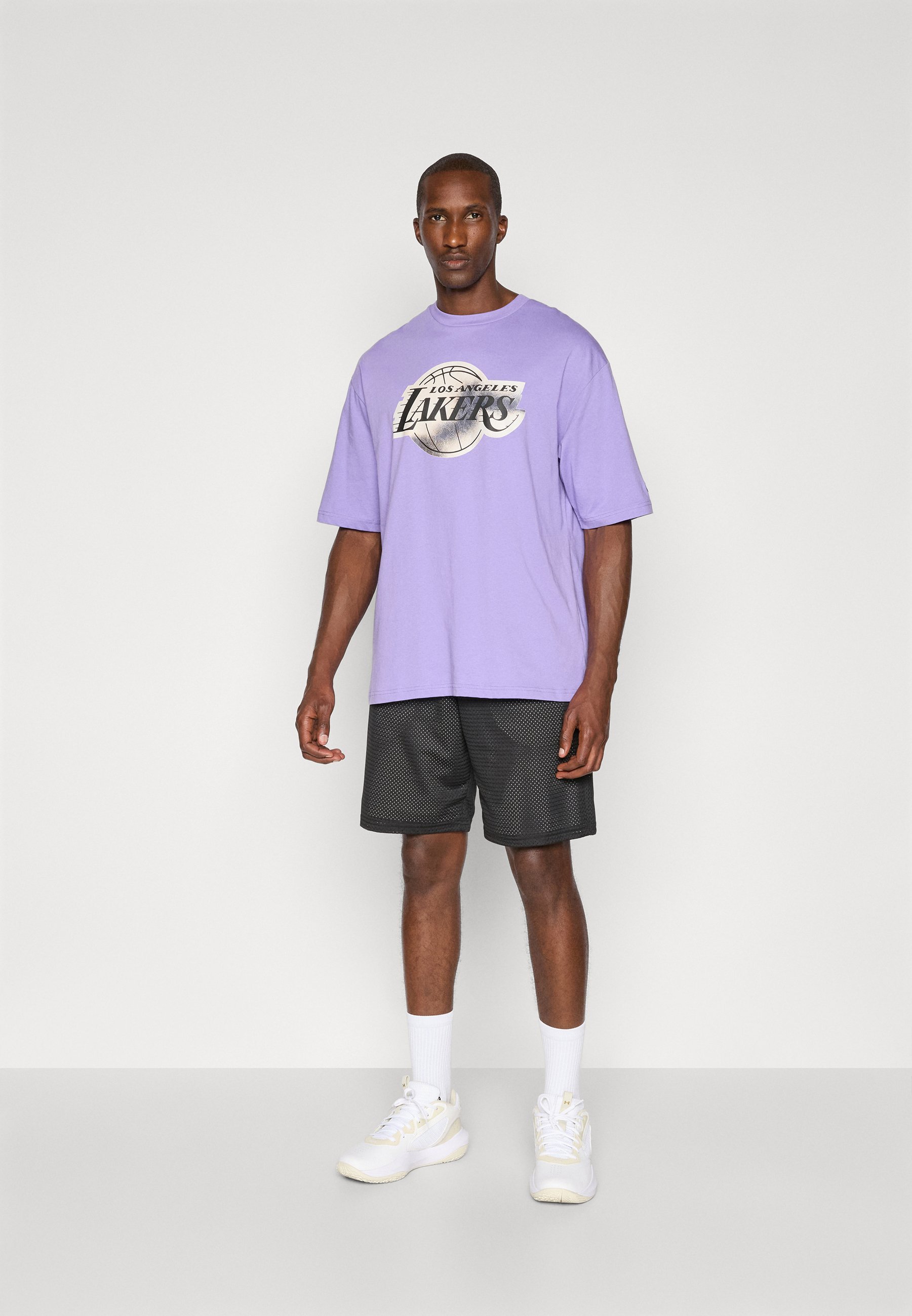 „New Era“ NBA LOS ANDŽELO LAKERS INFILL TEE – marškinėliai su spauda – violetiniai