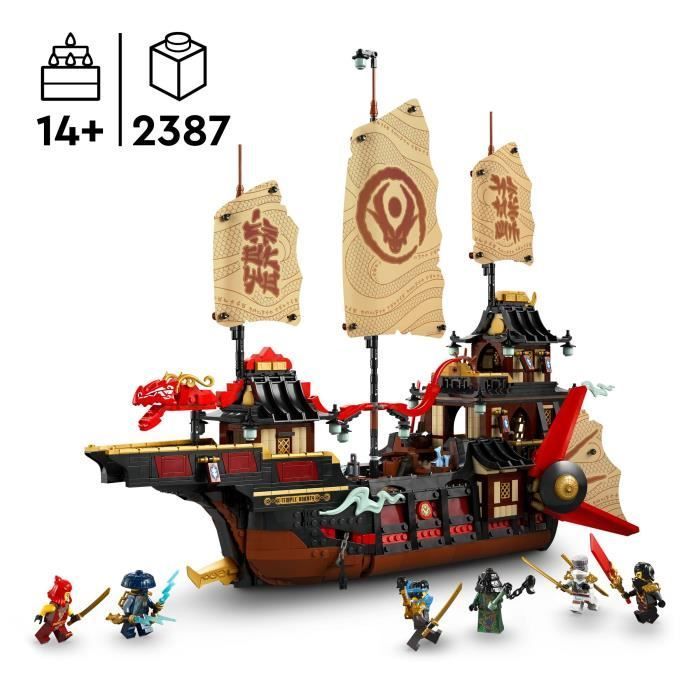 LEGO NINJAGO 71848 Bounty Temple - Bouwset voor jongens van 14 jaar en ouder - Boot