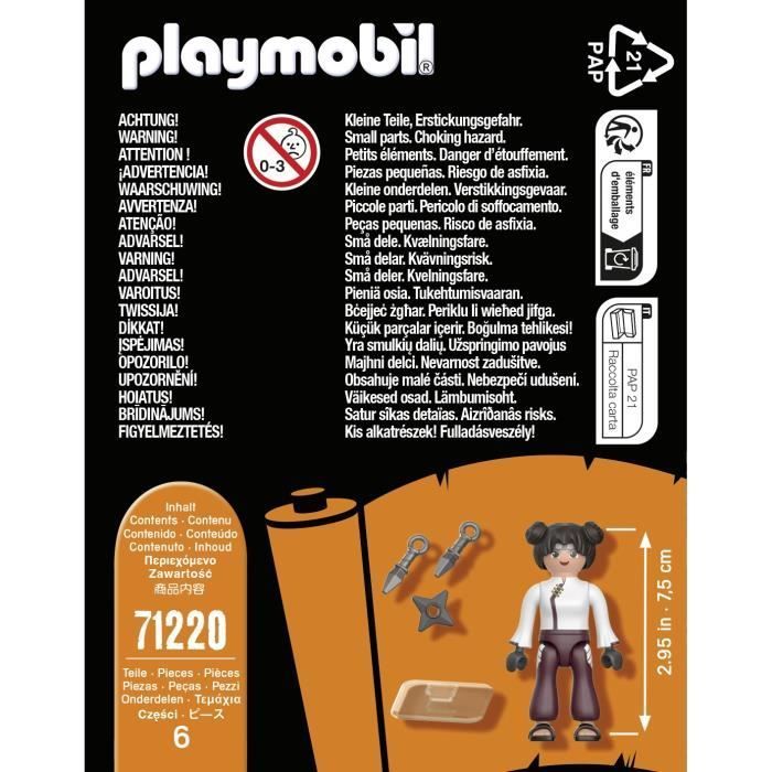 PLAYMOBIL 71220 Tenten - Naruto Shippuden - Para mayores de 5 años