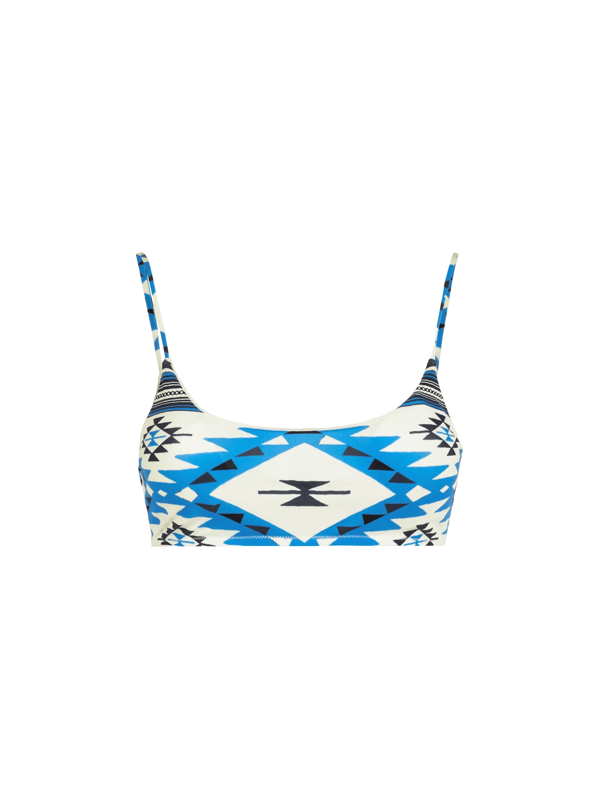 Traje de bralette para mujer con estampado ikat