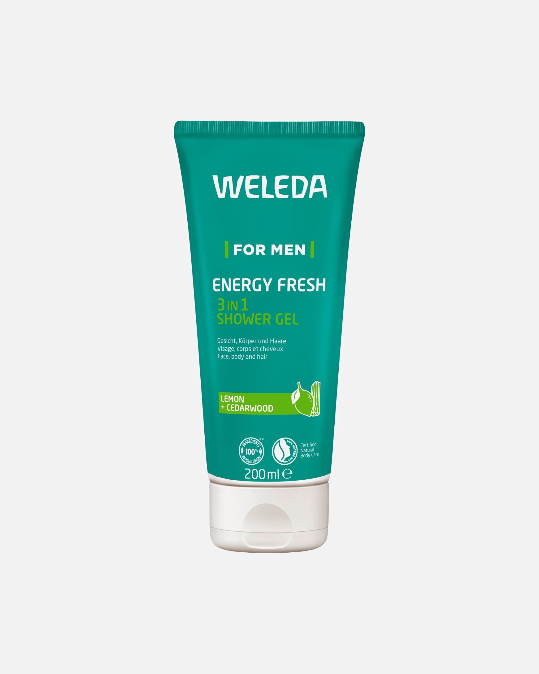Weleda Sprchový gél pre mužov Energy Fresh 3v1 sprchový gél - 200 ml