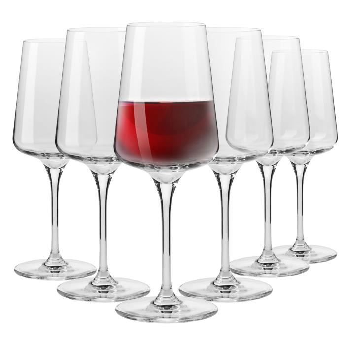 KROSNO Infinity Verres à vin rouge, Lot de 6, 500 ml