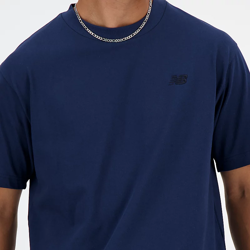 Camiseta esportiva masculina de algodão - NB NAVY