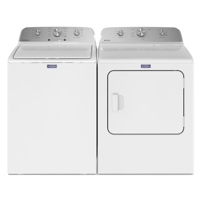 Maytag 4,5-Kubikfuß-Toplader-Waschmaschine mit hocheffizientem Rührwerk (Weiß)