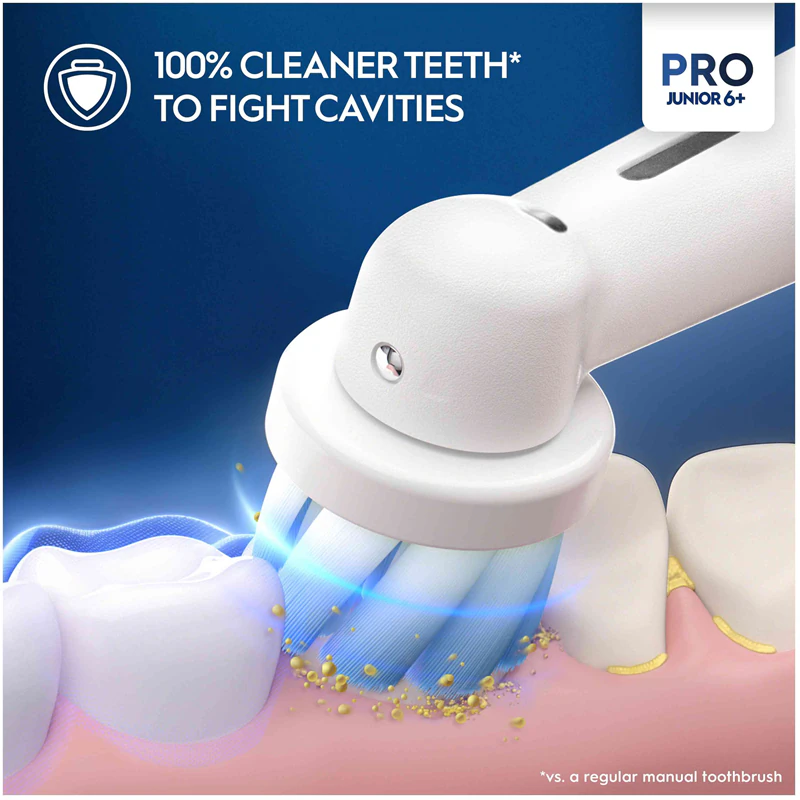 Escova de dentes elétrica Oral-B PRO Junior 6+ para crianças