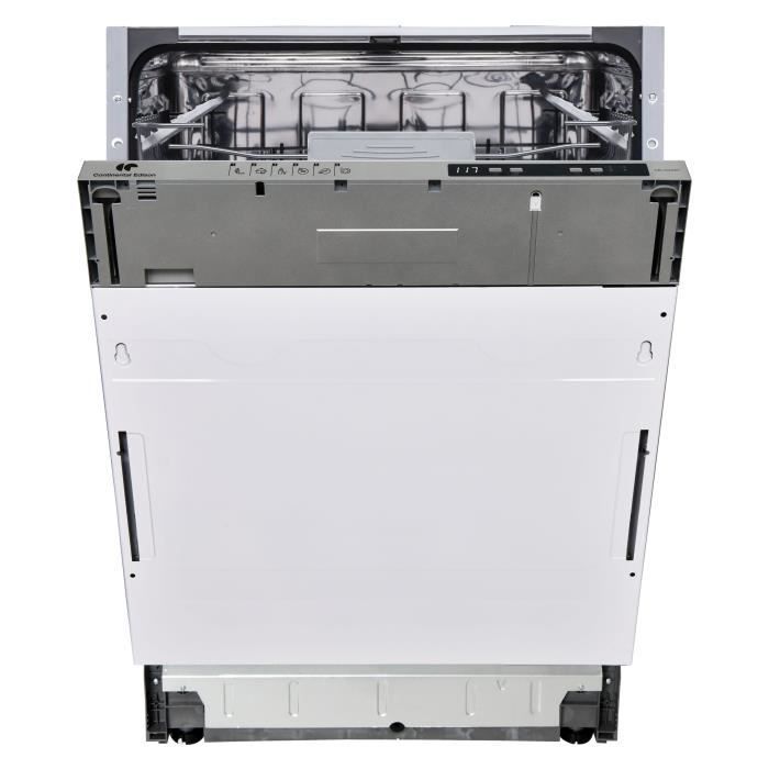 Continental Edison CELV1245FI Inbouwvaatwasser - 12 couverts - 59,8 cm breed - Energieklasse D - 45 dB - Wit