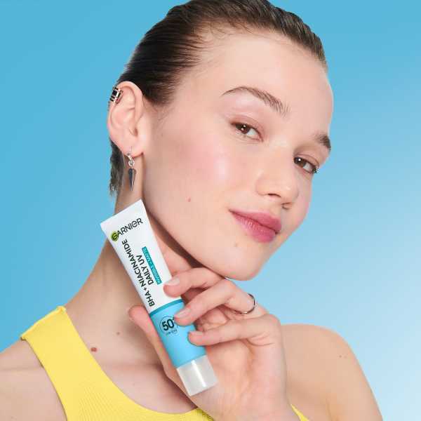 Garnier Pure Active Bha + Niacinamide UV denní fluid SPF50