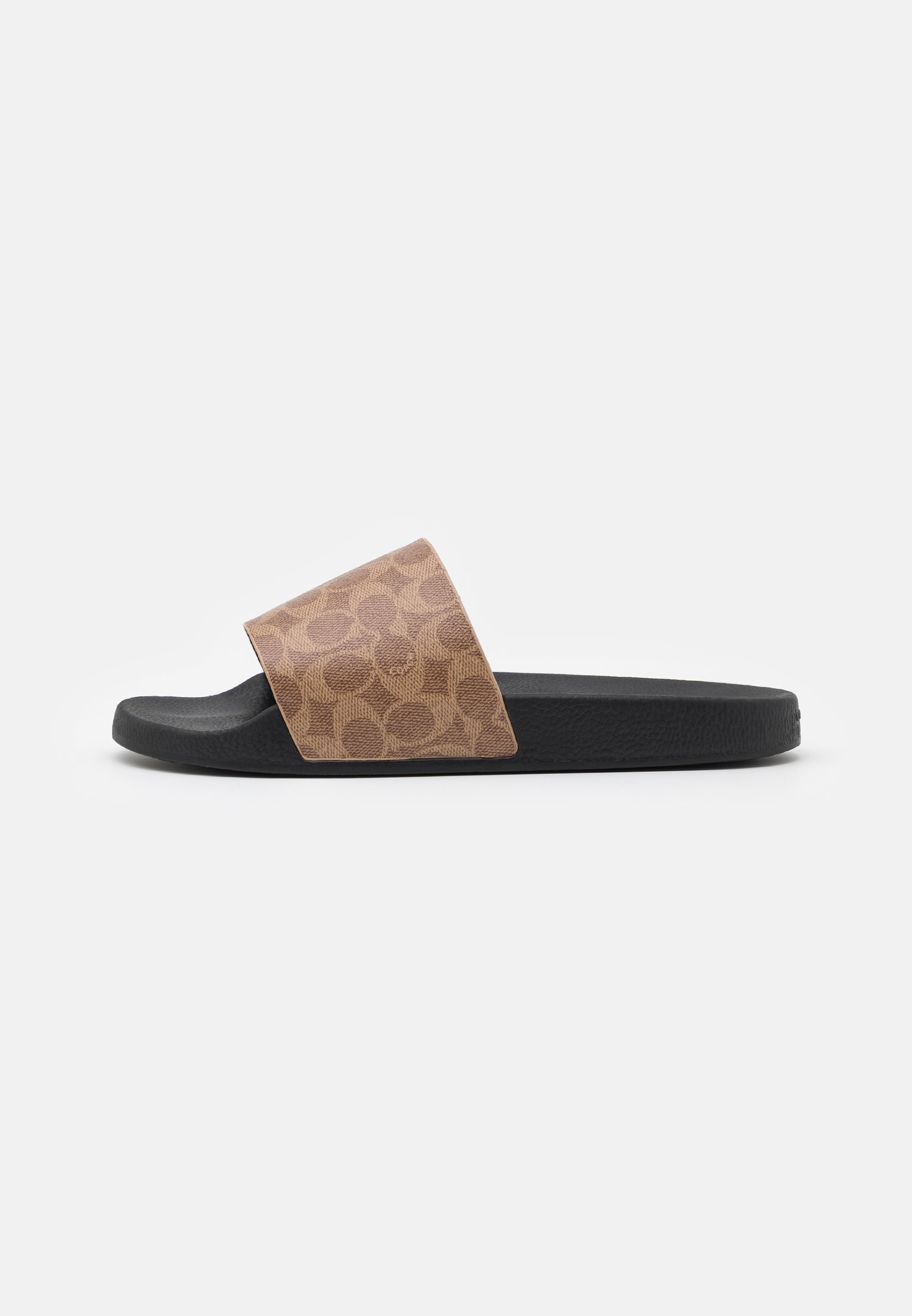 COACH SIGNATURE COATED POOL SLIDE - Muiltjes - beige