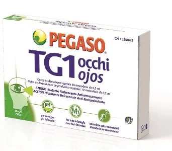 TG 1 Colírio, 10 frascos de dose única para olhos secos e irritados.