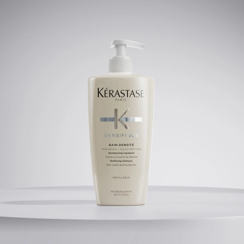 Kérastase Densifique Bain Densité, shampoo hidratante e fortalecedor para cabelos sem densidade.