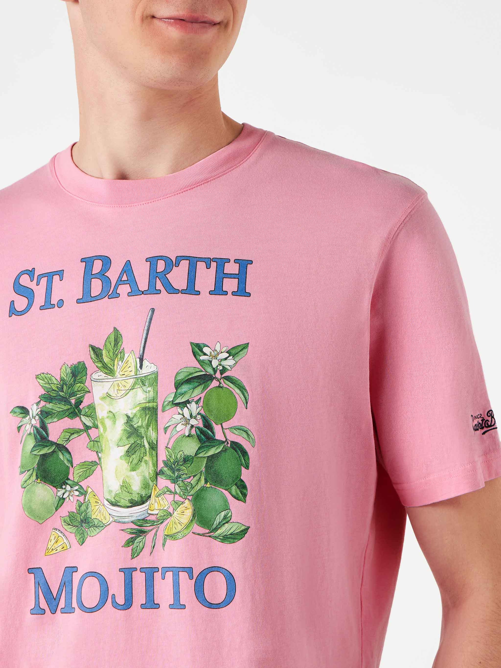 Camiseta masculina de algodão com estampa de Mojito de St. Barth