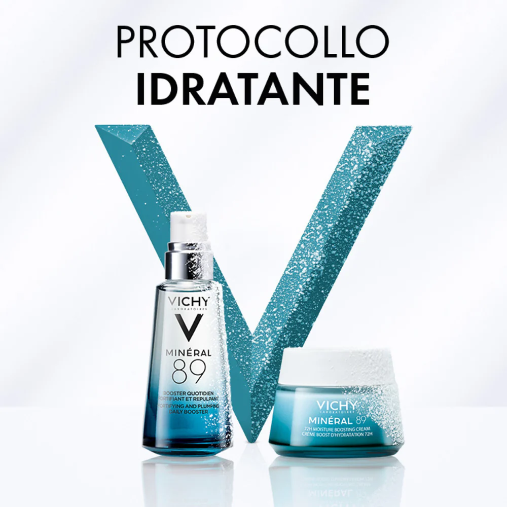 Mineral 89 Cofanetto Regalo Boost Idratazione con Minéral 89 Booster Siero + Minéral 89 Crema - Cofanetto Idratante, Siero viso idratante