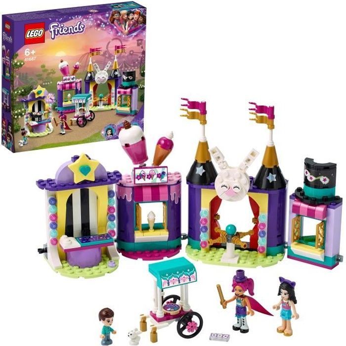 LEGO® 41687 Vrienden Magische Kermisstalletjes, Pretpark, Minipoppetjes, Cadeau voor kinderen vanaf 6 jaar