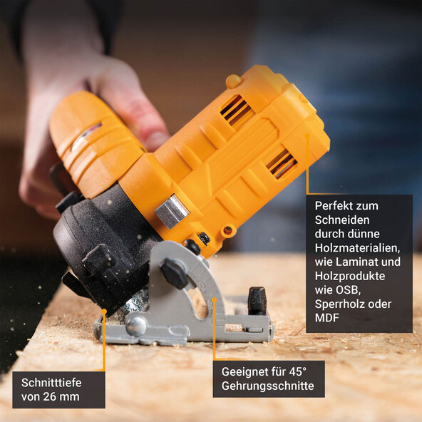 Akku-rundsav 85 mm, uden batteri og oplader