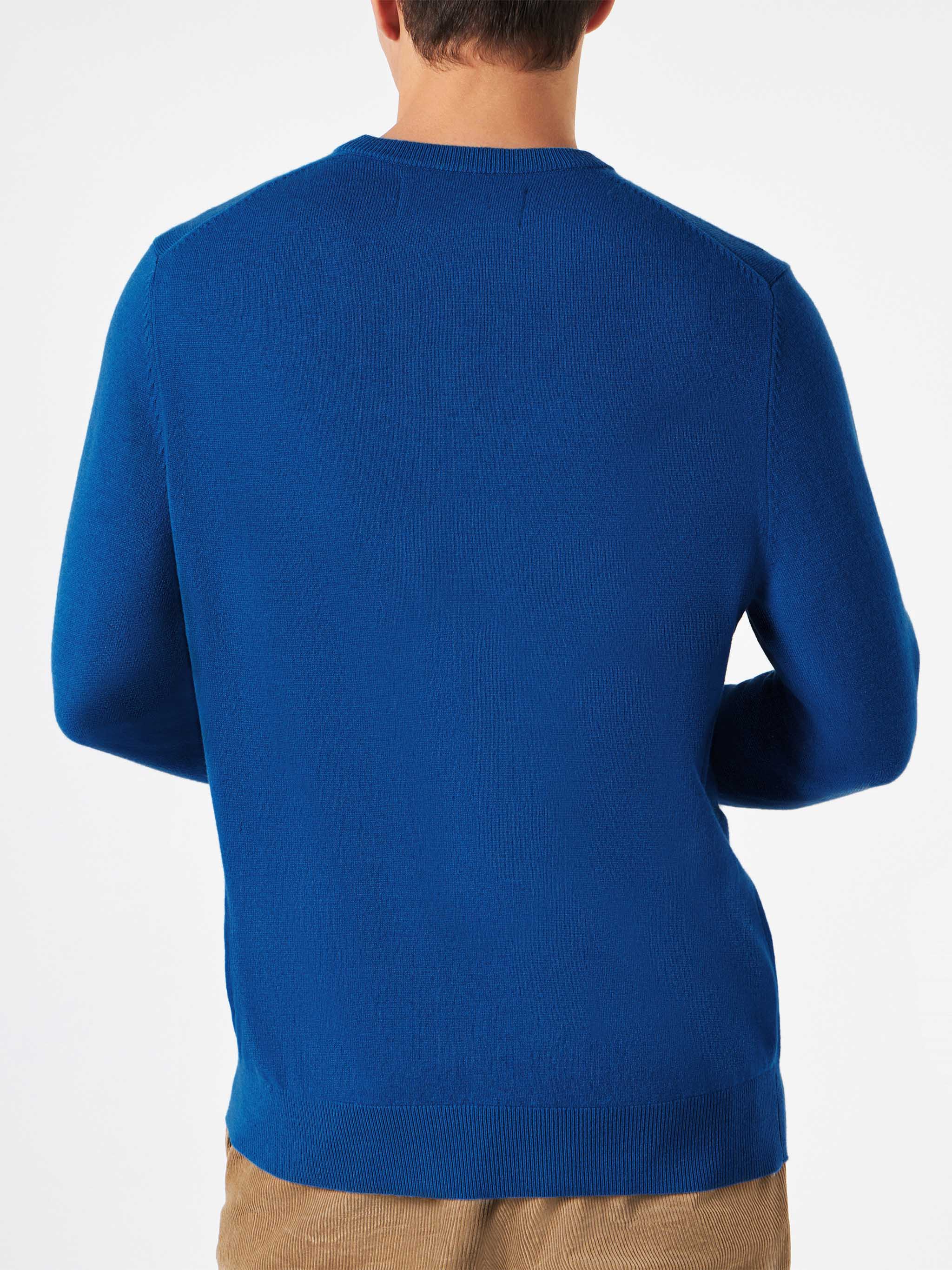 Maglione da uomo blu stampa Snoopy Superhero | SNOOPY - EDIZIONE SPECI