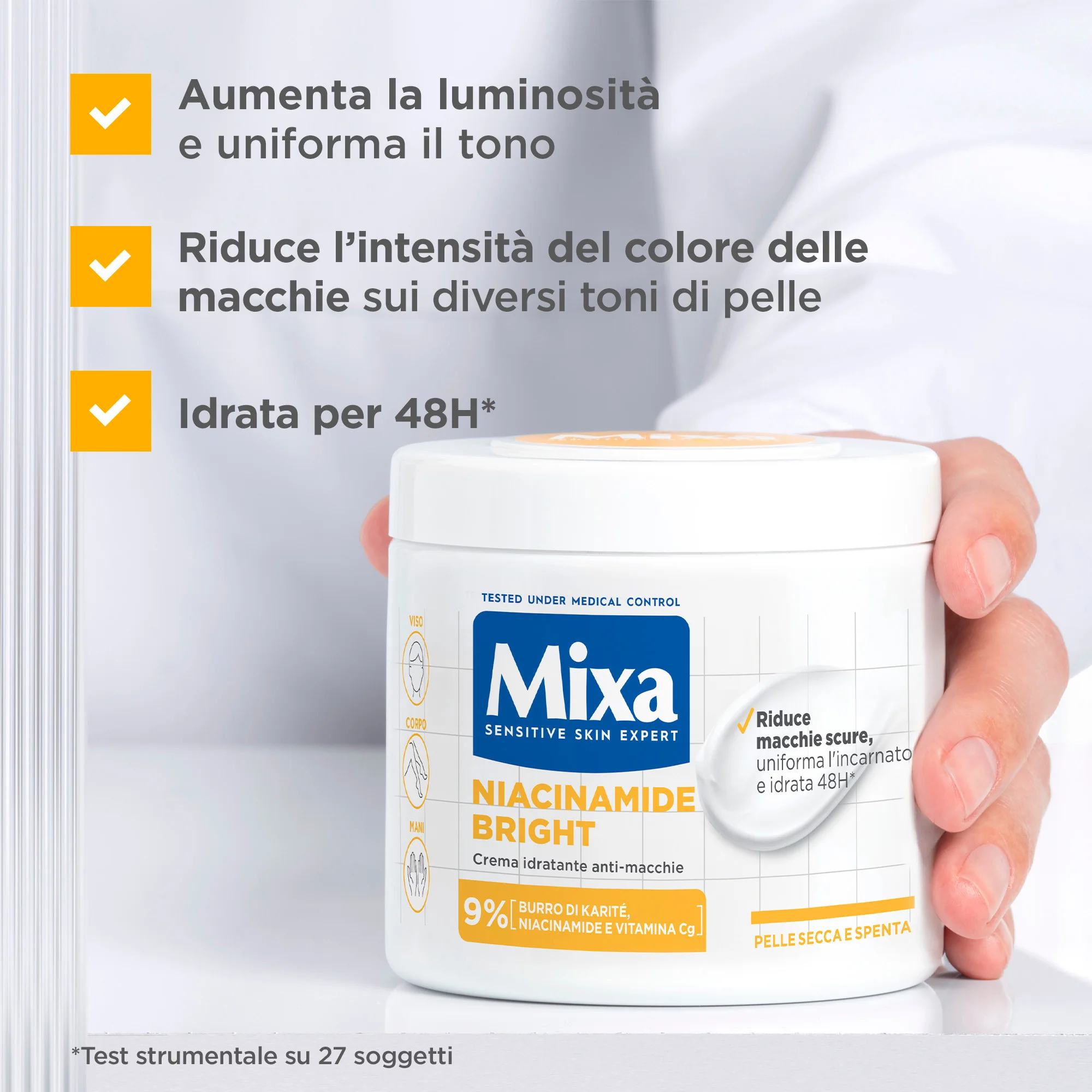 Corpo Niacinamide Bright - Moisturizing - Crema Corpo, Crema corpo illuminante