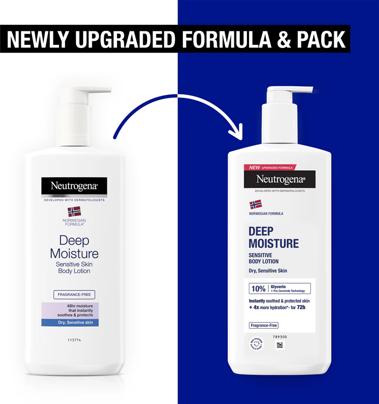 Neutrogena Norwegian Formula® Hĺbkovo hydratačné telové mlieko pre citlivú pokožku