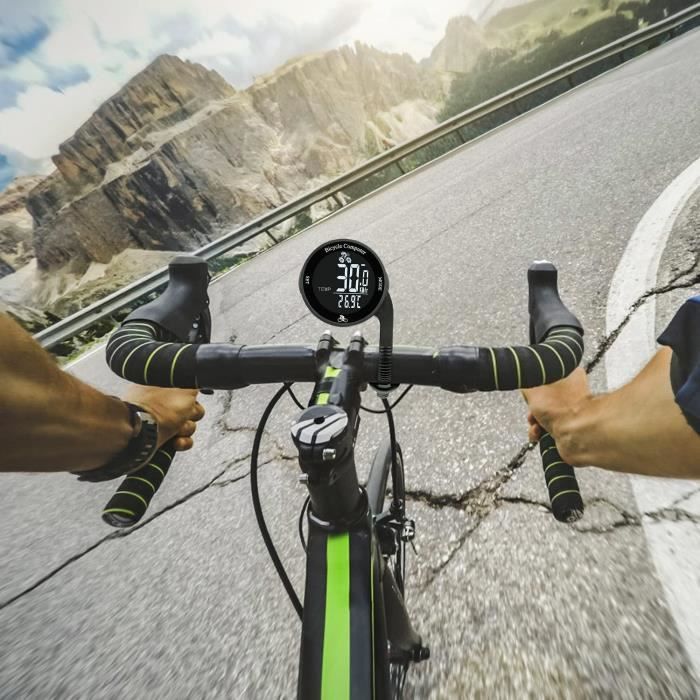 Ciclocomputador inalámbrico resistente al agua, 24 funciones, odómetro, cronómetro con retroiluminación para bicicletas de carretera y de montaña.