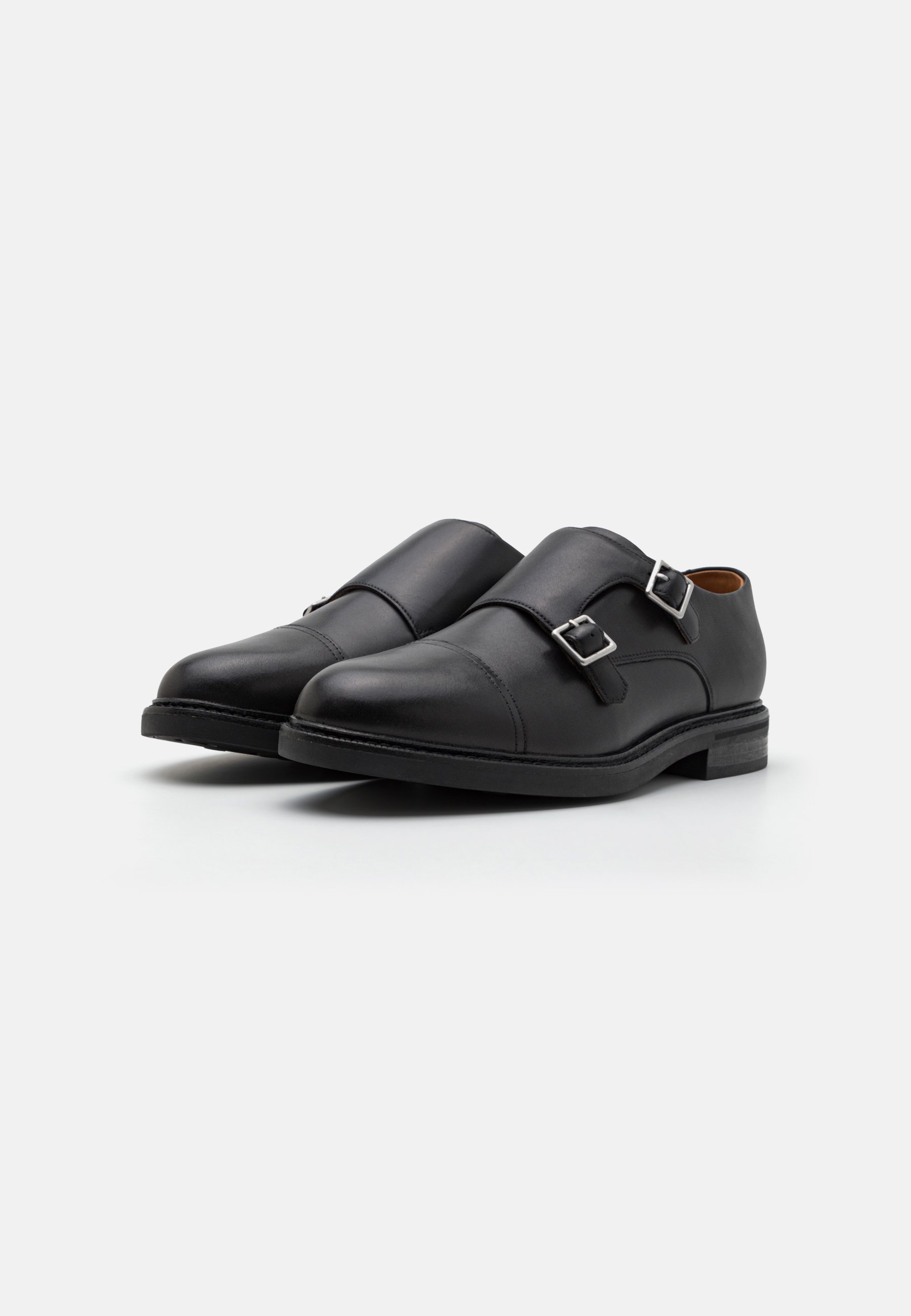 ASHER MONK STRAP - Elegantní nazouvací boty - black