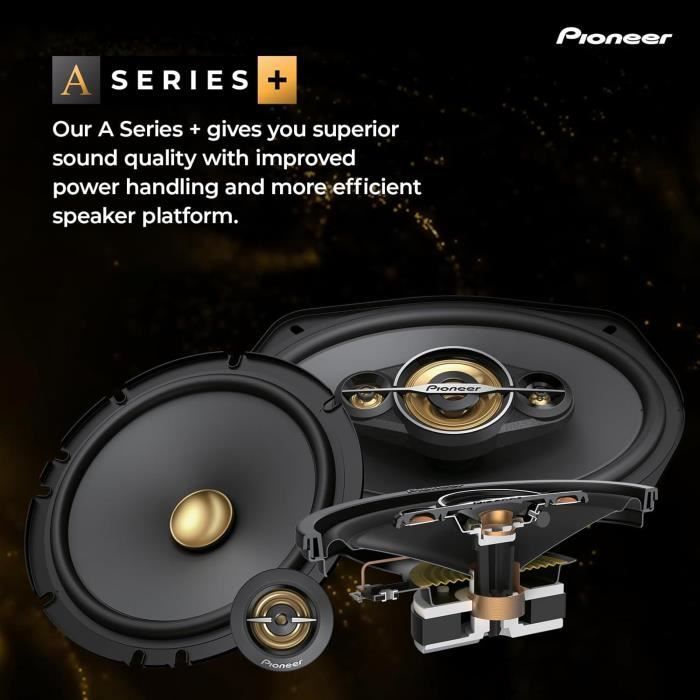 Altavoces para coche - PIONEER - TS-A6991F - Elípticos de 5 vías - 700 vatios - 92 dB