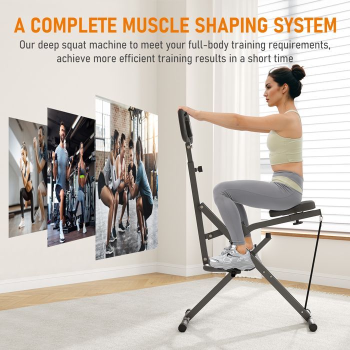 Banco de pesas DRIPEX, máquina de sentadillas, entrenador de asistencia para sentadillas para glúteos y piernas, equipo de fitness, gris