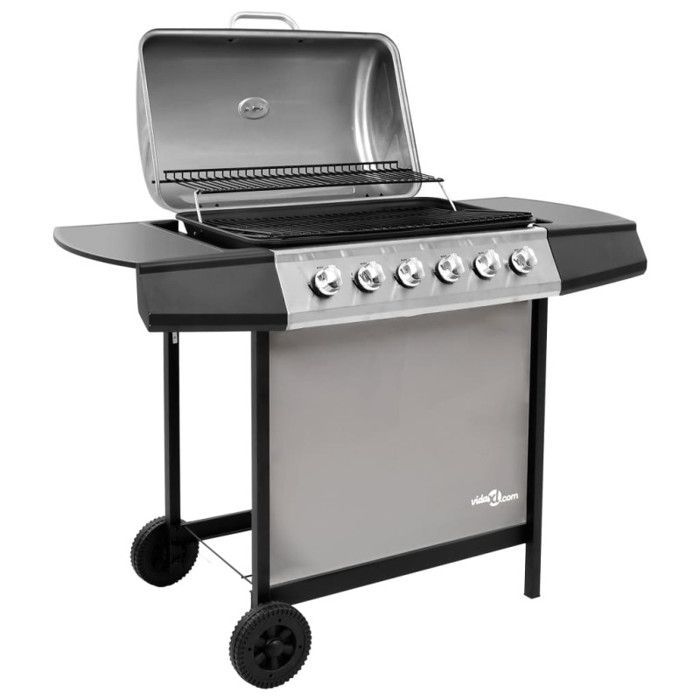 vidaXL Gas Barbecue Grill with 6 Burners Outdoor Grill Cooking Grate Garden Barbecue Patio Barbecue 48553