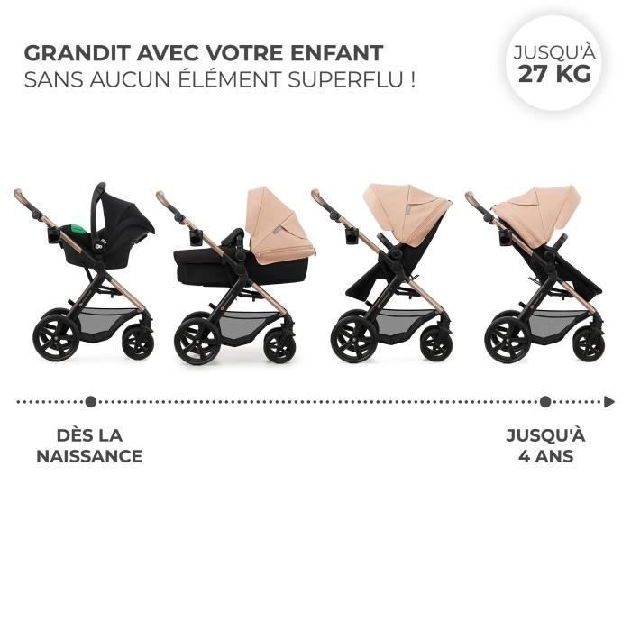 Passeggino Kinderkraft MOOV 2 3 in 1, beige sabbia