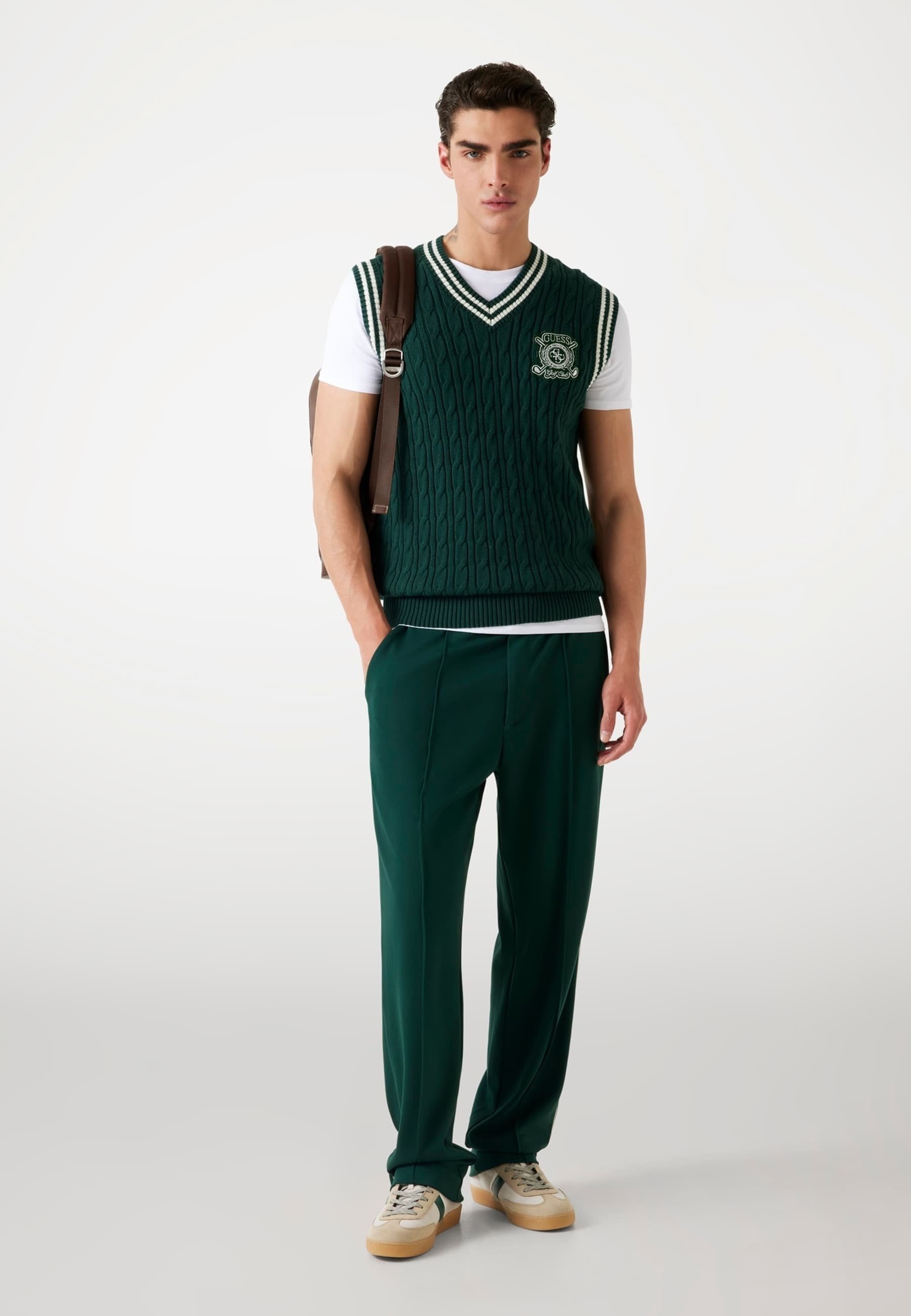 Guess Braid - Maglione - verde scuro