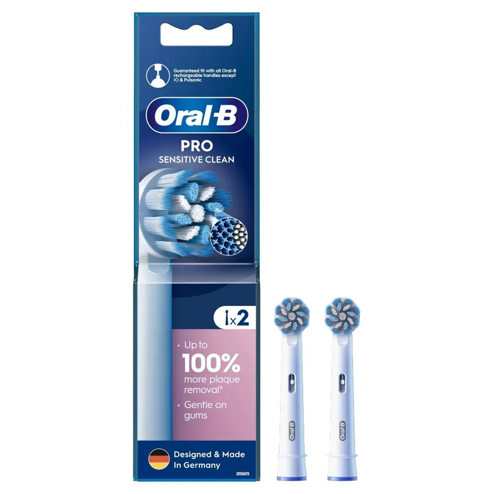 Oral-B EB60-2 Sensitive Końcówki do szczoteczki elektrycznej, 2 szt.