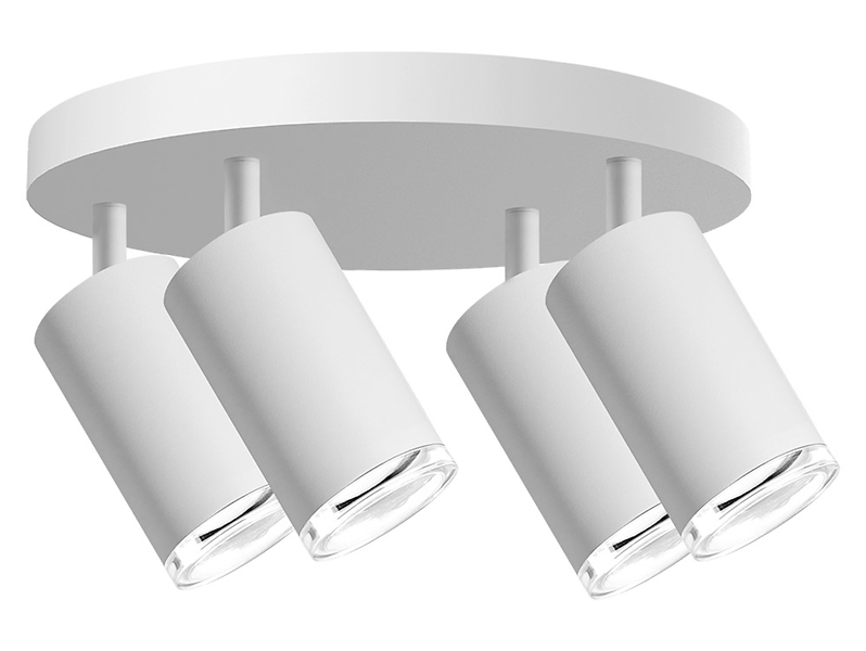 Lampa sufitowa Turyn spot 4-punktowy aluminiowy biały