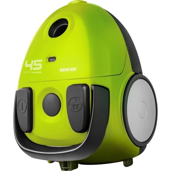 Bagged cylinder vacuum cleaner - SENCOR - SVC 45GR-EUE3 - ECO 850W motor - 79 dBA - 1.5L - Green