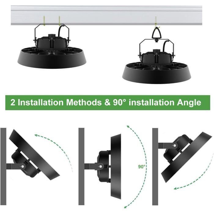 Lámpara solar de exterior Modlicht | Foco LED industrial de alta potencia de 200 W | Iluminación LED para pasillo
