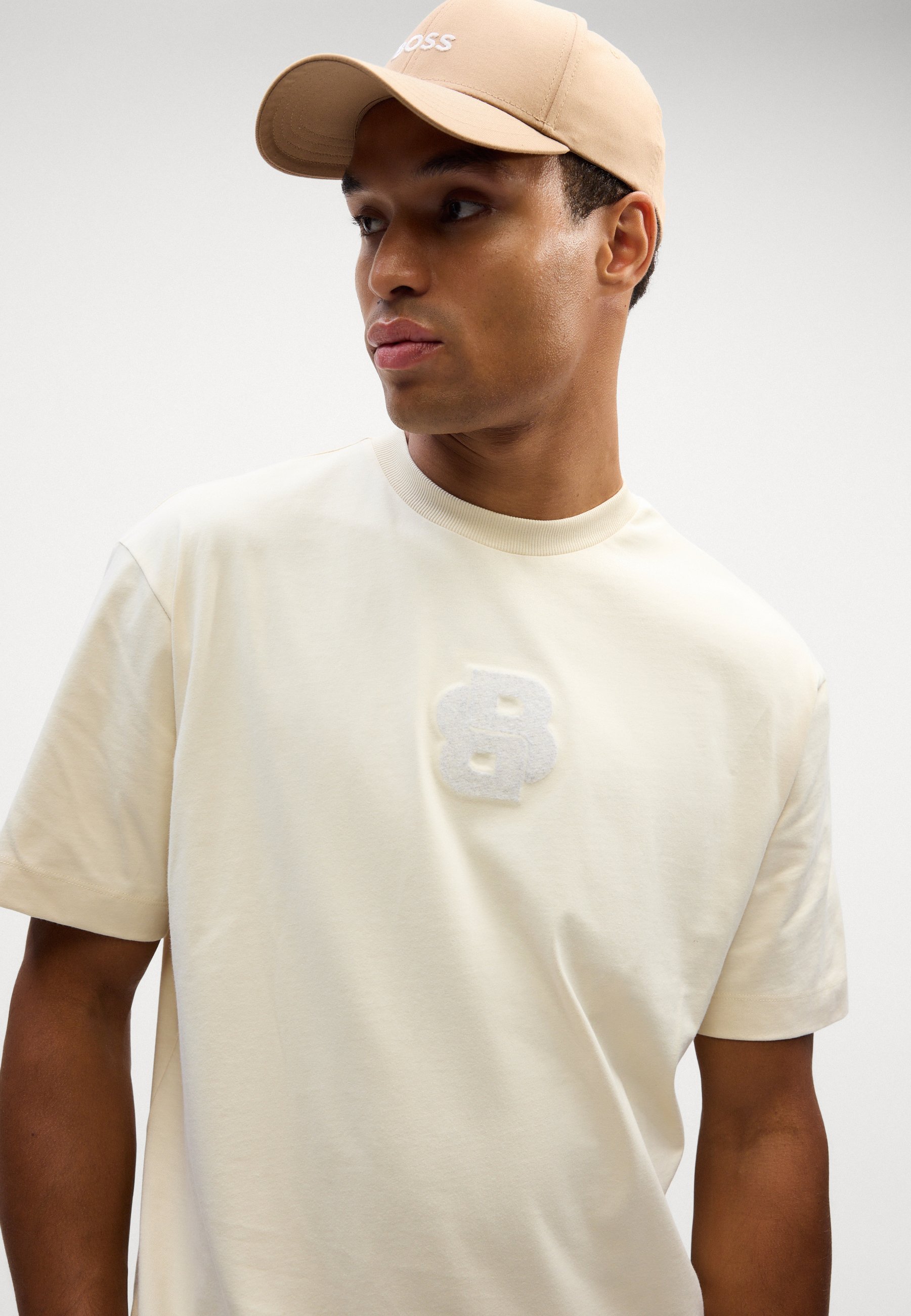 BOSS TAMES - T-shirt basic - bianca aperta