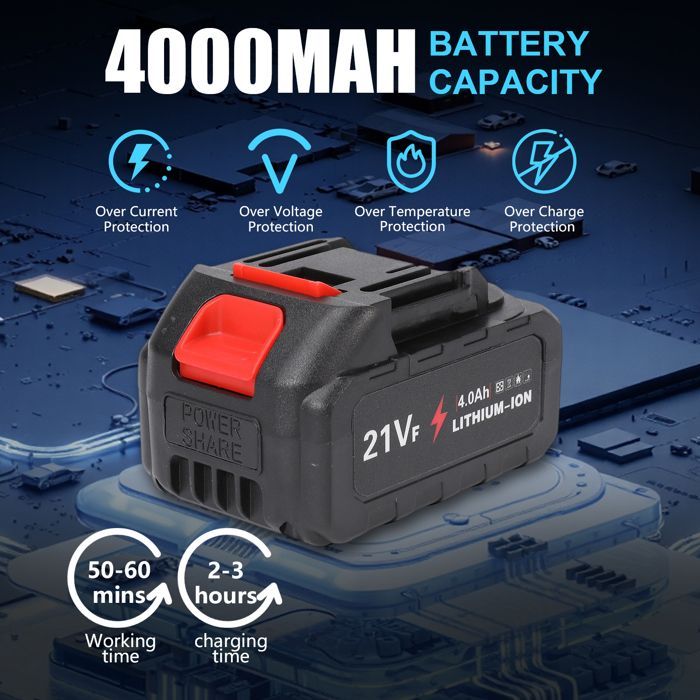 Scie Élagueuse Sans Fil 2-en-1 20V + Tronçonneuse Mini | 8 Pouces | Perche Télescopique (1,8 à 3m) Compatible Batteries Makita