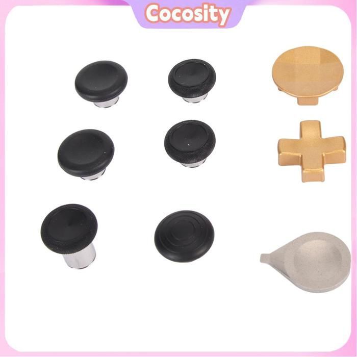 Kit de repuesto para pulgar Cocosity, kit magnético de metal para proyector de vídeo, negro/dorado