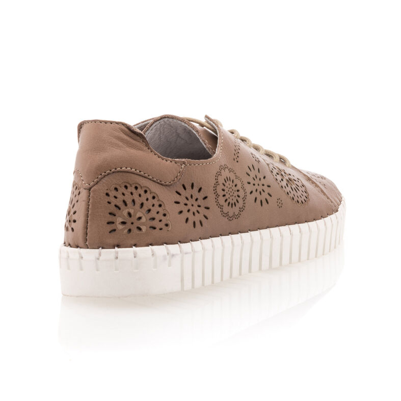 Zapatillas deportivas para mujer color marrón