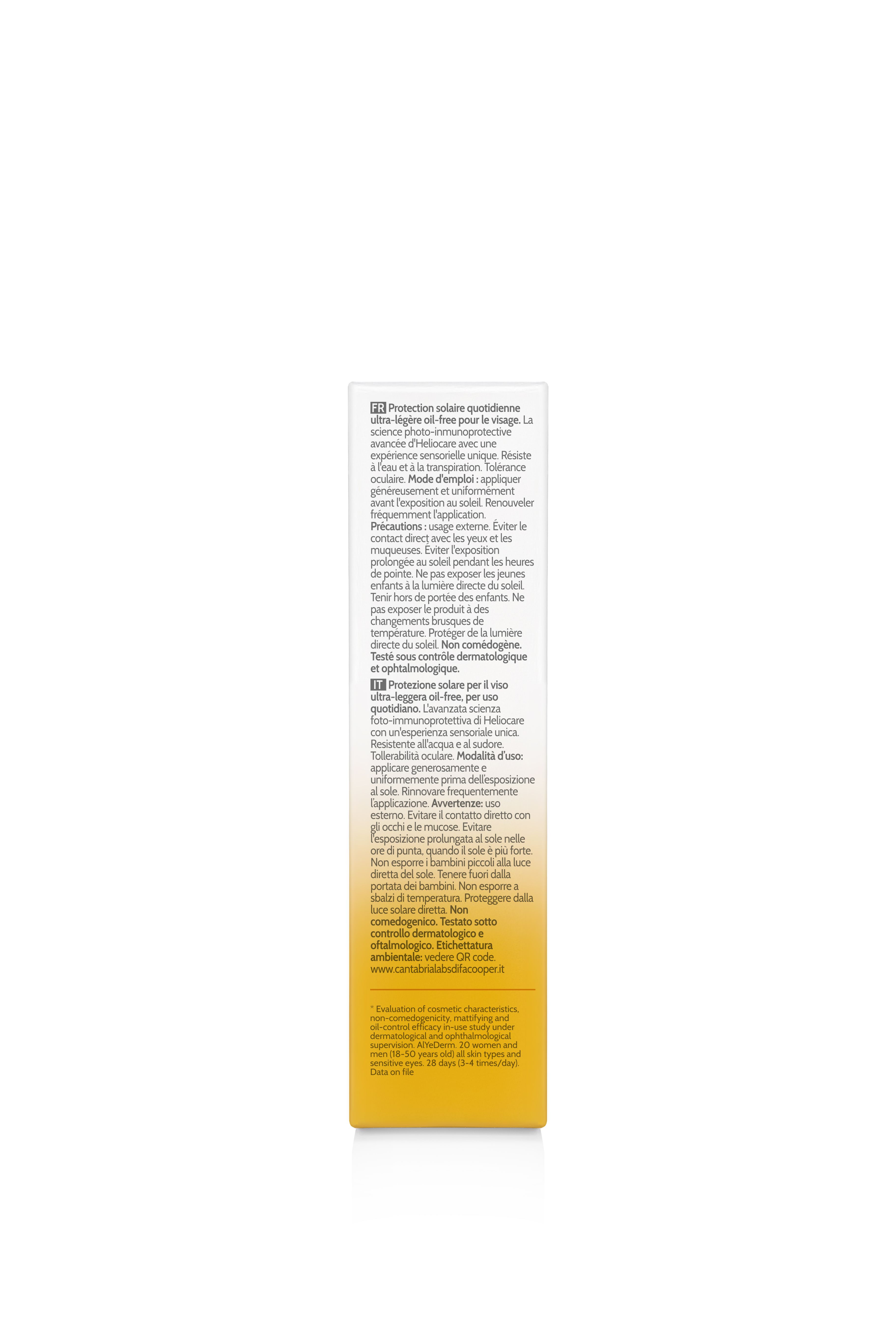 Heliocare 360º Sensation Ultralahka krema za sončenje brez olja Zaščita pred soncem iz lekarne