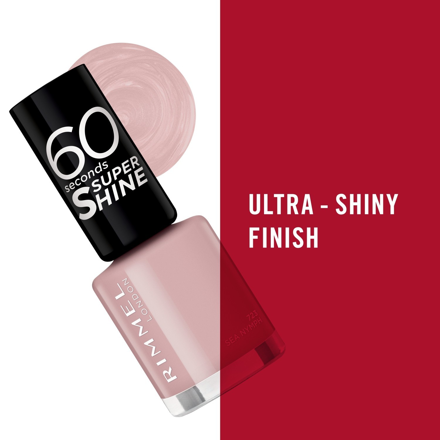 „Rimmel London Nagellack 60 Seconds Super Shine“ spalvų blokas – 8 ml