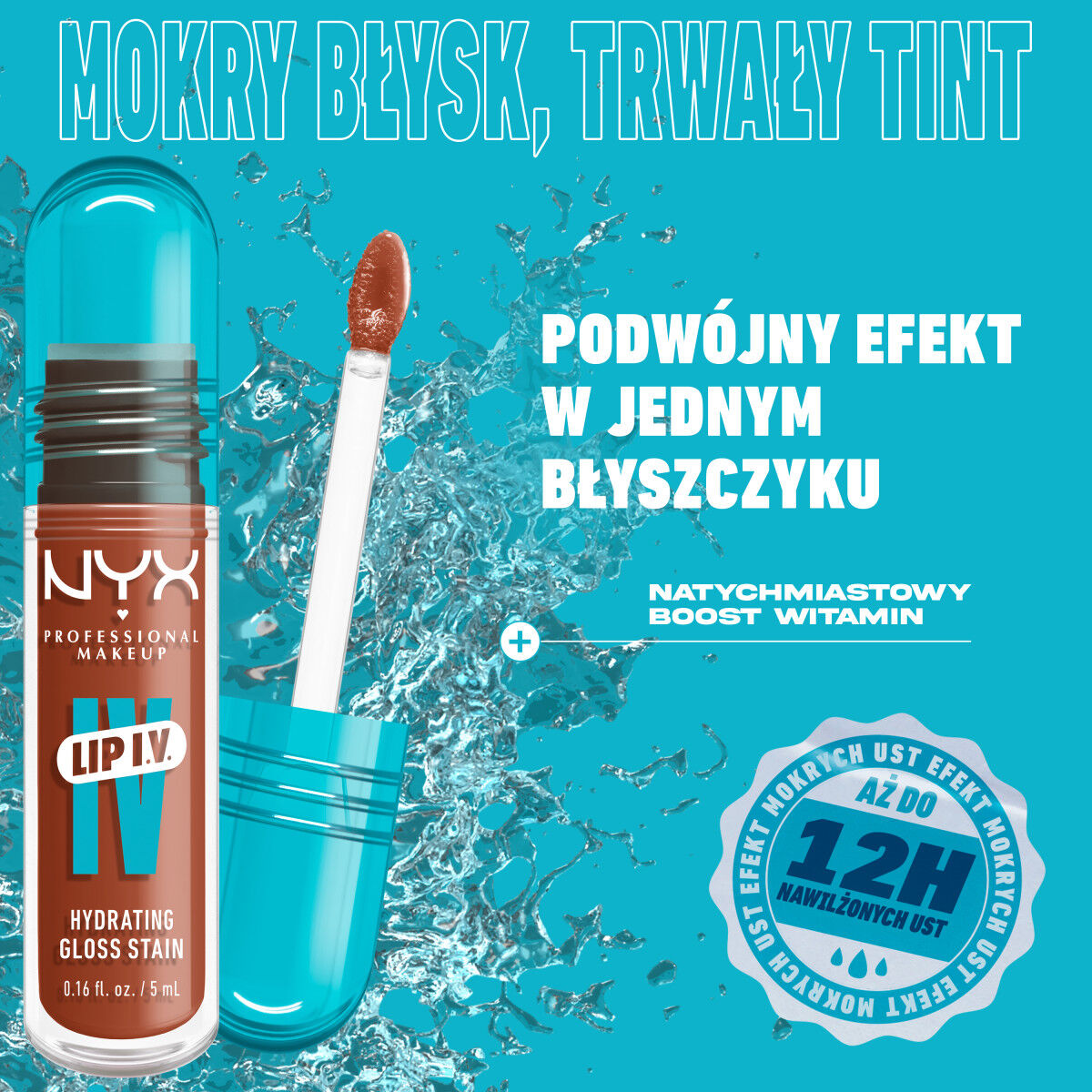 NYX Professional Makeup Lip IV Hydrating Gloss Stain -huulipuna