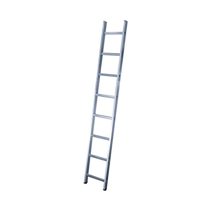 Escada de alumínio simples Hailo Hobby com 8 degraus, 2,3 m/3,2 m