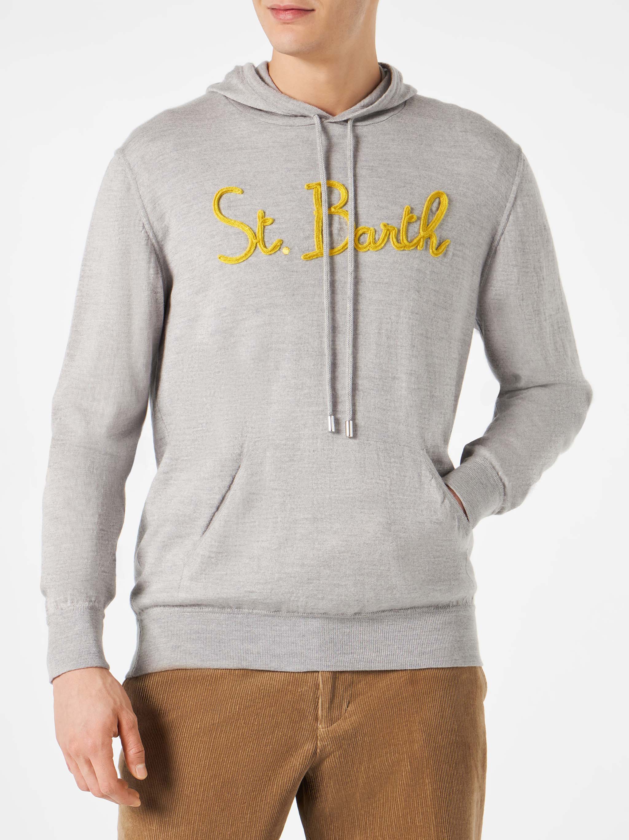 Grijze hoodie voor heren