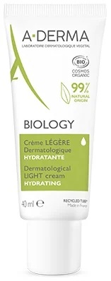 ADERMA A-Derma Biology Lichte dermatologische crème 40 ml, hydraterend en beschermend.