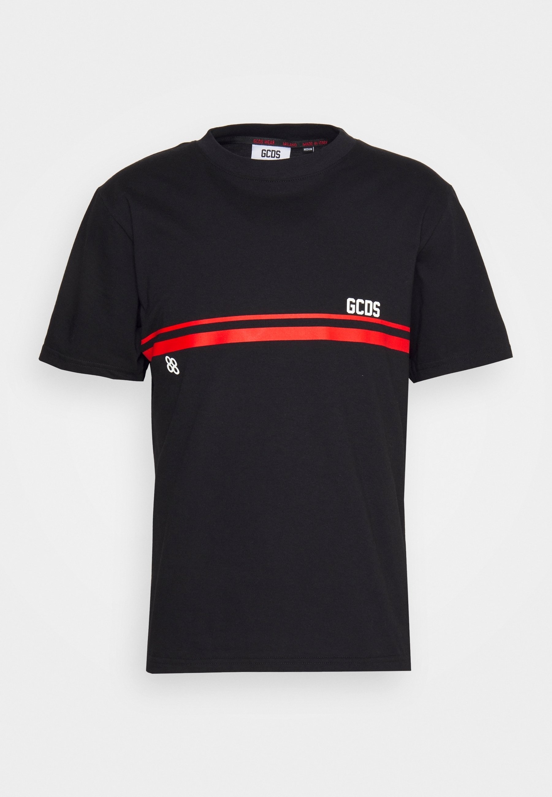 GCDS Print T-Shirt – schwarz