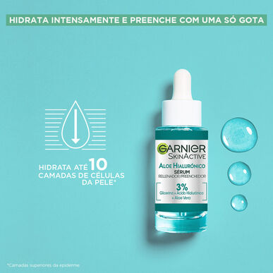 Garnier SkinActive Aloe Hyaluronic Acid Fuktighetsgivende Ansiktsserum med Aloe Vera 30 ml
