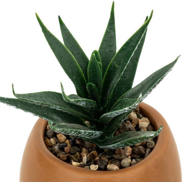 Planta artificial de Livy en maceta de cerámica, 17 cm de alto - Atmosphera interior design - Negro